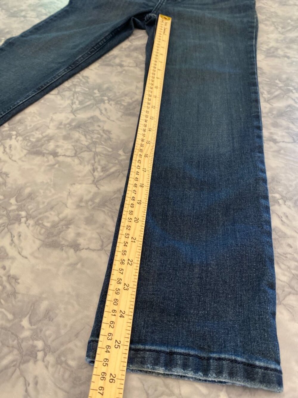 Wonder Nation Girls Size 14 Straight Leg Jeans Blue Denim 27x25.5 - Picture 7 of 7